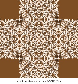 Beautiful Vintage seamless pattern. Ornament. Unusual. Indian motif. For your design.