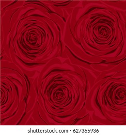beautiful vintage seamless pattern with red roses. design greeting card and invitation of the wedding, birthday, Valentine's Day, mother's day and other holiday