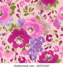 Beautiful vintage seamless pattern. Vector illustration.