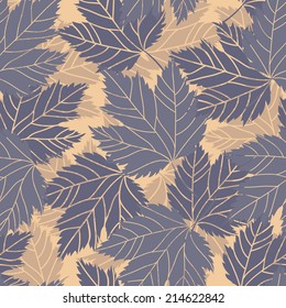 Beautiful vintage tree leaves seamless for your business