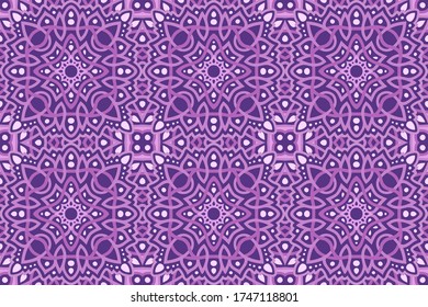 Hermoso fondo de la web violeta con un patrón abstracto de mosaico impecable