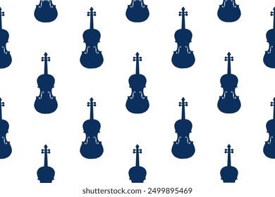 Beautiful violin seamless pattern.Viola,cello drawing music concept repeating texture background.design for fashion fabrics, textile graphics, prints.Vector illustration.Classical musical instrument.