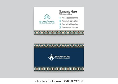 Beautiful visiting card mockup design