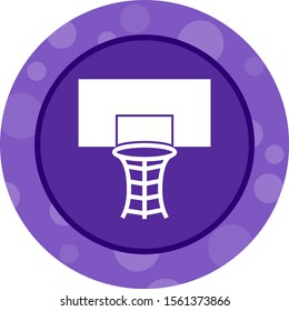 Beautiful Volleyball Hoop Glyph Vector Icon