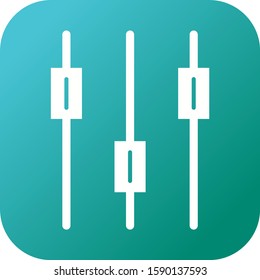 Beautiful Volume Control Glyph Vector Icon