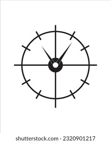 beautiful wall clock design Illustration 