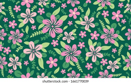 Beautiful wallpaper for Botanical leaf, with elegant flower pattern background design.