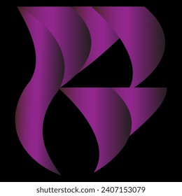 beautiful wallpaper design, a gradient purple design with black background, 