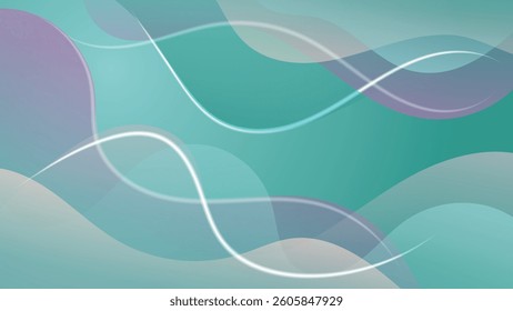 Beautiful wallpaper in gentle emerald and purple tones. An excellent background for advertising, posters, postcards, business cards, corporate attributes and your other projects. Vector.
