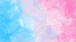 Beautiful Wallpaper HD Splash Watercolor Multicolor Blue Pink, Pastel Color, Abstract Texture Colorful. Colorfull Background Watercolor. Lettering Background. Rainbow Color, Sky, Brush Strokes Wash.