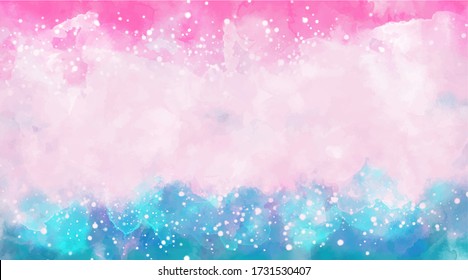 Beautiful wallpaper HD splash watercolor multicolor blue pink, pastel color, abstract texture colorful. Colorfull background watercolor. lettering background. Rainbow color, sky, brush strokes wash.