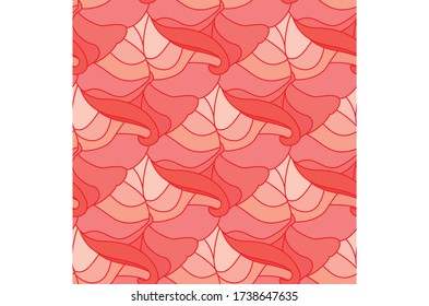 Beautiful Wallpaper Pattern with Red Hues