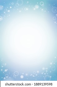 Beautiful Water, Bubbles Background Material (vertically long A3,A4 ratio)
