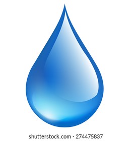 Beautiful Water Drop Vector Icon