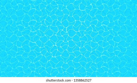 bella textura de la superficie del agua vista superior para fondo, rizos de superficie del agua, reflejo transparente del agua de la superficie de la piscina, aguas superficiales de vista superior riñidas de océano o mar con luz solar en verano