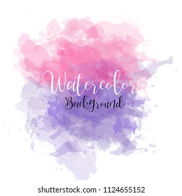 Beautiful watercolor background, banner