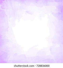 Beautiful watercolor background, frame vector 