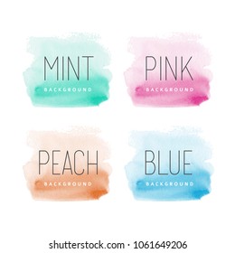 Beautiful watercolor backgrounds for design