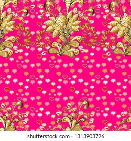 Beautiful watercolor Bouquet of summer flowers seamless pattern. Nice fabric pattern.