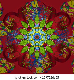 Beautiful watercolor Bouquet of summer flowers seamless pattern.