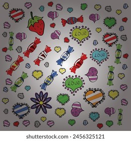 Beautiful watercolor Bouquet of summer flowers seamless pattern. Nice fabric pattern.