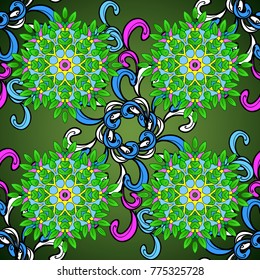 Beautiful watercolor Bouquet of summer flowers seamless pattern. Nice fabric pattern.