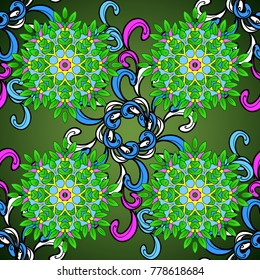 Beautiful watercolor Bouquet of summer flowers seamless pattern. Nice fabric pattern.