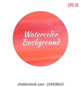 Beautiful watercolor design element  / Vector illustration