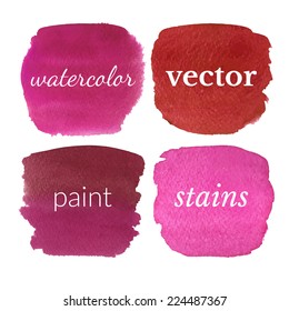 Beautiful watercolor design element / Vector illustration