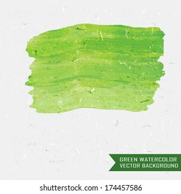 Beautiful watercolor design elements. Textured paper with natural fibers.