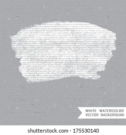 Beautiful watercolor design elements. Textured paper with natural fibers.
