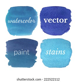 Beautiful watercolor design elements / Vector illustration