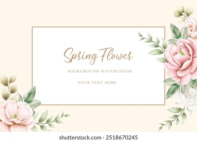  beautiful watercolor floral rose background