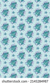 Beautiful watercolor flowers patterns on colorful background. Pattern design. Use any kind of print design.
