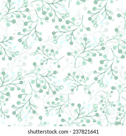 Beautiful watercolor pattern with berries. Background.