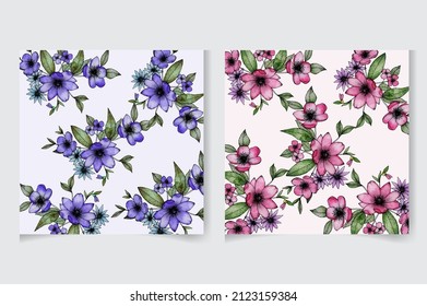 Beautiful watercolor seamless pattern with hand-drawn watercolor roses, repeat floral texture, background hand drawing. Perfectly for wrapping paper, wallpaper, fabric, texture and other printing.