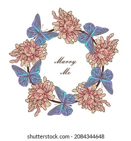 beautiful watercolor vector template design. Luxurious boho style wallpaper with peonies and butterflies. beauty and spring concept. For banner, poster, internet and packaging, cosmetics, invitations,