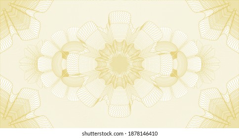 Beautiful watermark. Guilloche background. Artistic illustration. Detailed design. 