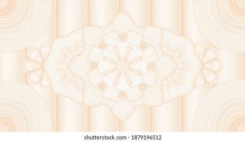 Beautiful watermark. Guilloche background. Vector illustration. Detailed design. 