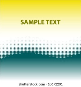 Beautiful wave background with halftone effect for your design