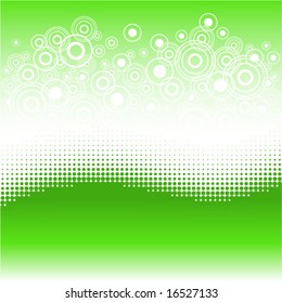 Beautiful wave background with halftone effect for your design