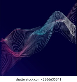 A Beautiful wave background illustration