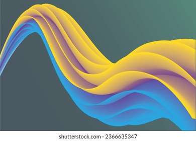 A Beautiful wave background illustration