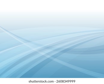 Beautiful wave line abstract background material_blue