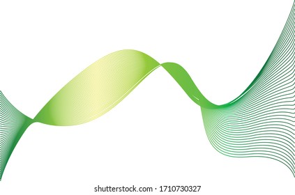 Beautiful wave line on white background.