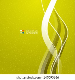 Beautiful wave modern abstract template