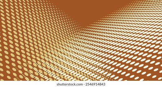 Beautiful wave pattern of dots. Monochrome banner in a bright design. Abstract monochrome dotted graphic background for posters, websites, business cards, covers, label layouts
