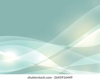 Beautiful waves and abstract background of light