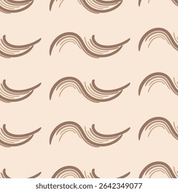Ondas bonitas em tons de bege marrom