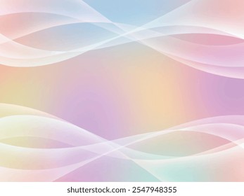 Beautiful waves and colorful gradient backgrounds
